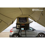 Awning inside hunterGreen I Horizontal I Moby Mountain roof top tents