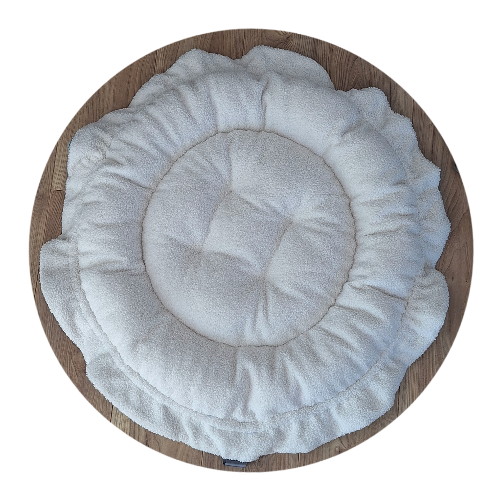 Couchage pour chat La Bull XXL ouvert face sherpa
