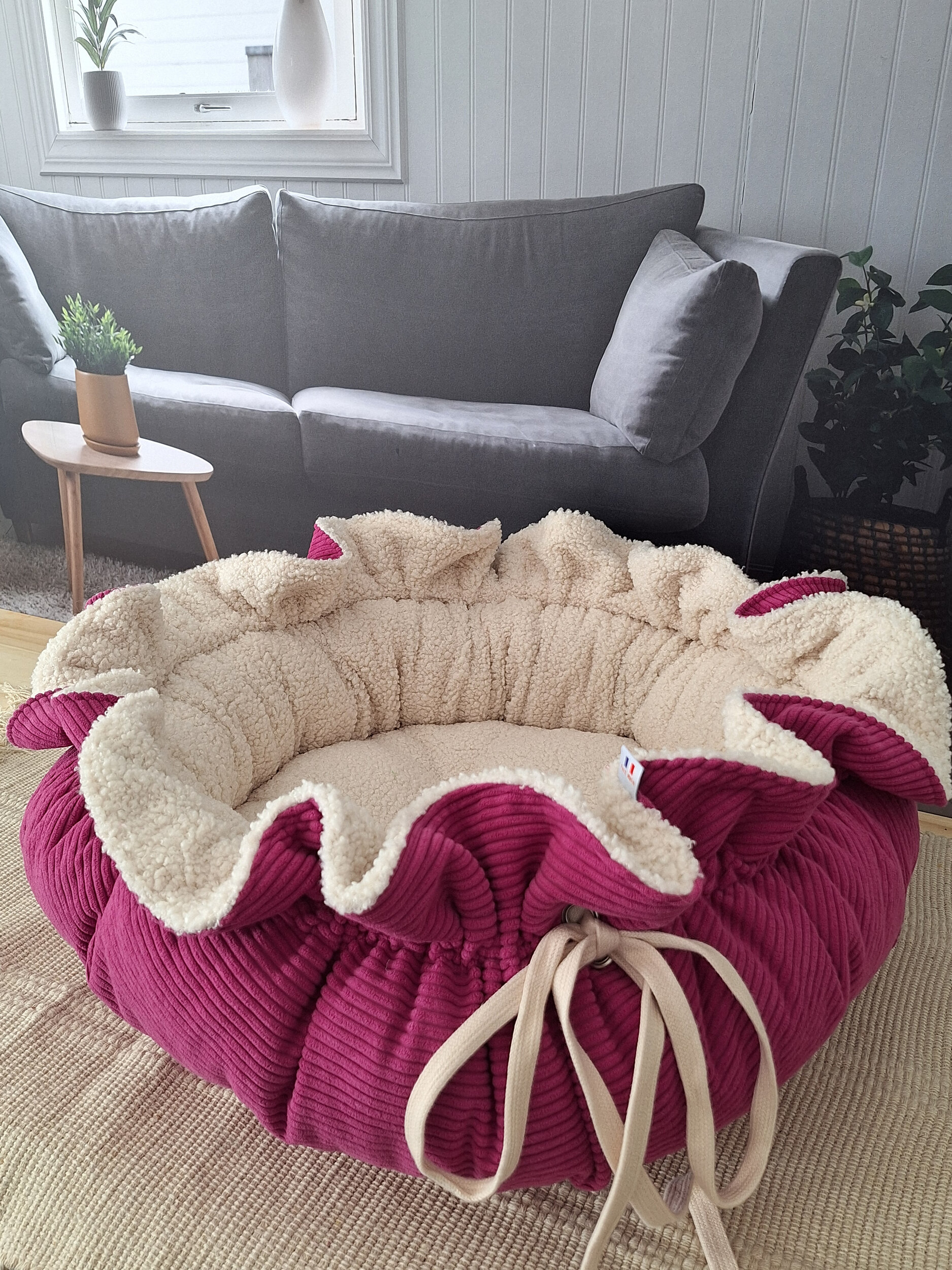 panier pour chat hibiscus