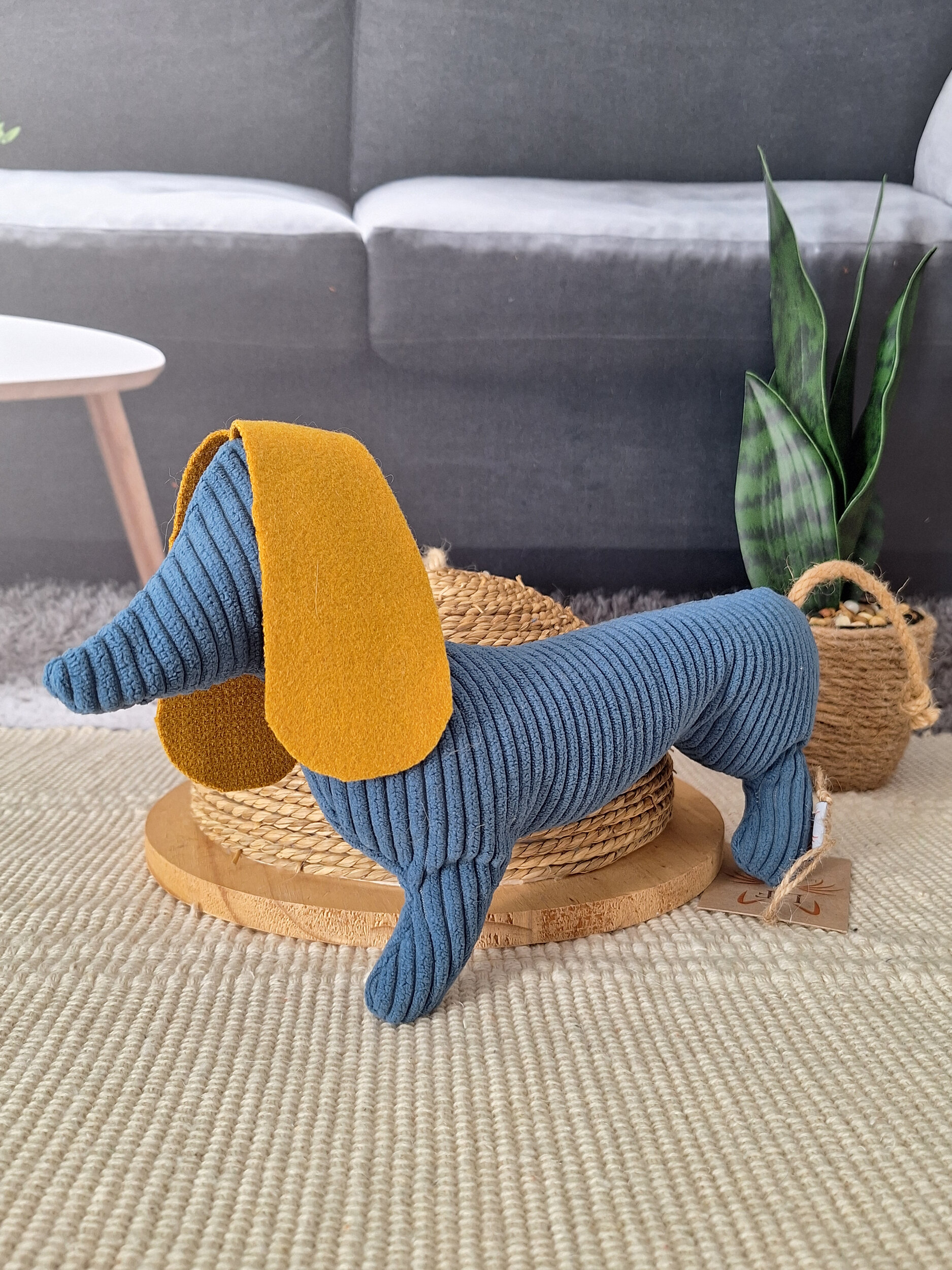 Diego jouet pour chat bleu jean