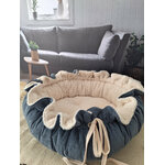 panier pour chat bleu jean