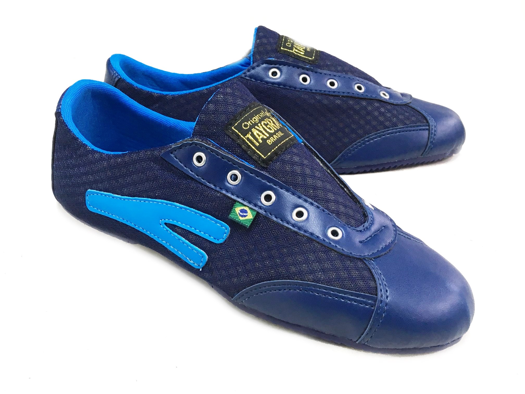 Chaussures TAYGRA slim bleu marine et turquoise