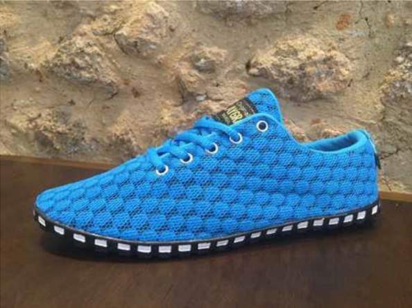 Baskets de danse TAYGRA Corrida turquoise souples légères et confortables Vue profil