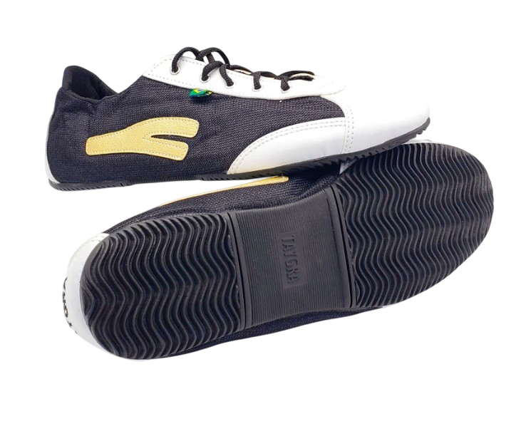 Slim noires blanches et or souples légères flexibles et confortables Vue profil et semelle