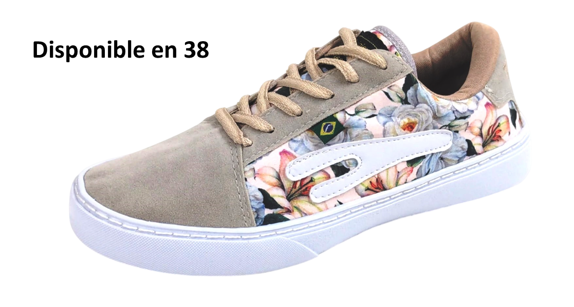 Baskets de danse TAYGRA Urbano floral gris souples légères confortables