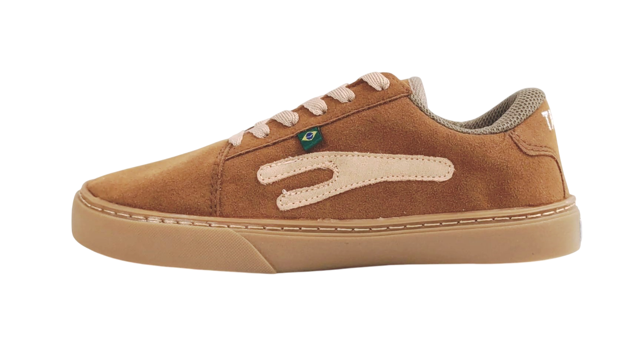askets de danse TAYGRA Urbano marron beige souples légères confortables Vue profil