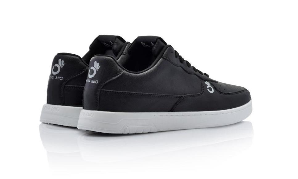 baskets de danse PANAMIO noir et blanc vue 3 quarts derrière