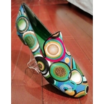 Chaussures de danse homme ANGOLA tissu wax multicolore Talon 1cm