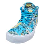 Baskets de danse TAYGRA Urbano montantes Tropical bleu souples légères confortables Vue face