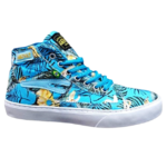 Baskets de danse TAYGRA Urbano montantes Tropical bleu souples légères confortables Vue profil