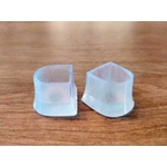 protège-talons élastomère thermoplastique transparent Vue de près