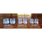 protège-talons élastomère thermoplastique transparent taille S à L