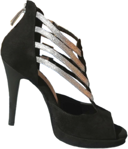 Chaussures De Danse Femme Fermées Argent Avec Strass - Talons Élégants Antidérapants Pour Soirée Et Cocktail