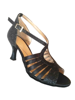 Chaussures De Danse Femme Talon 7 Cm – Sandales à Bout Ouvert, Lacets, Pour Salon, Bal, Soirée, Tango, Latino