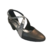 Chaussures de danse femme NINA cuir argent et gris Talon 4,5 cm
