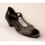 Chaussures de danse femme SERENA NERA satin noir et strass Talon 3cm