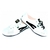 Baskets de danse TAYGRA Slim blanches et noires souples légères flexibles et confortables