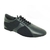 Chaussures de danse homme UGO superflex en cuir tissu filet noirs talon 1cm et semelle fine peau vue 3 quarts