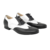 Chaussures de danse homme STEFANO en cuir noir et blanc Talon 2,5cm Semelle peau 1