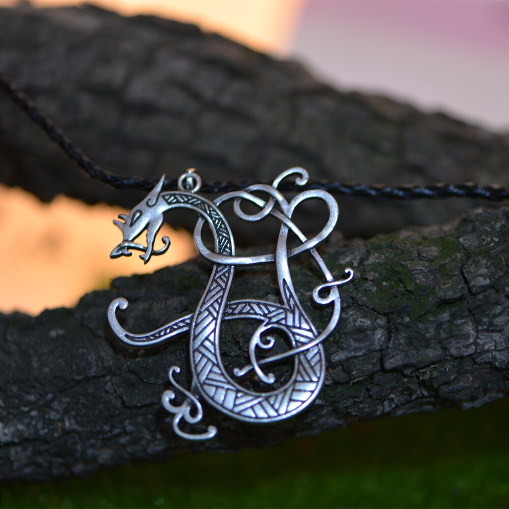 Langhong-collier-viking-nordique-1-pi-ce-pendentif-amulette-Dragon-scandinave-bijoux-Talisman-nordique
