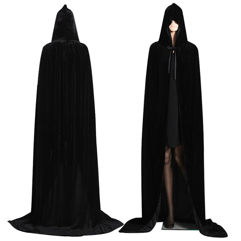 Cape-d-Halloween-en-Velours-pour-Adulte-Mod-le-Capuche-Id-al-comme-Costume-M-di