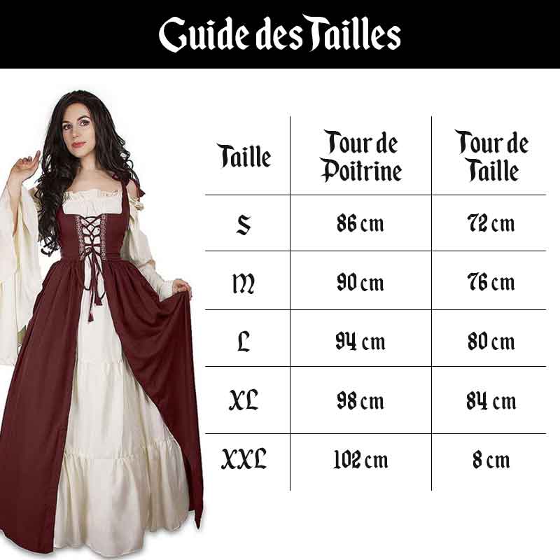tailles-robe-medievale-noble