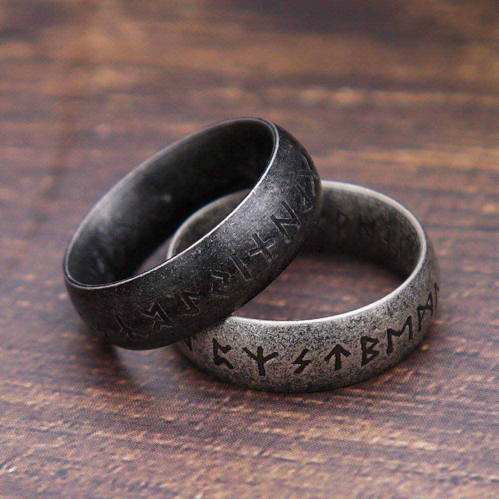 Bague-nordique-r-tro-Viking-Rune-pour-hommes-et-femmes-en-acier-inoxydable-316L-Odin-lettre