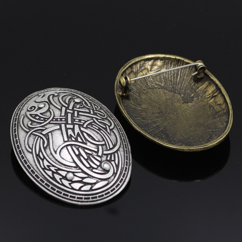 Broche-Viking-avec-loup-sculpt-pour-femmes-Badge-Totem-de-paix-ethnique-accessoires-populaires-couleur-Cosplay