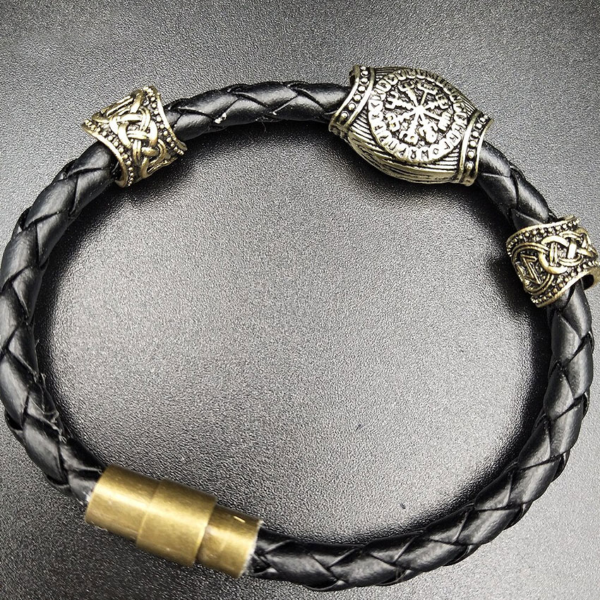 Bracelet Viking en Cuir