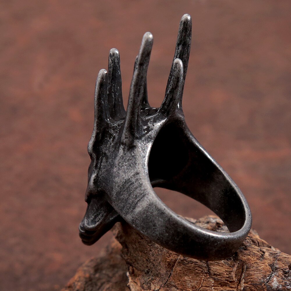 Bague Casque de Sauron Bijou de Seigneur Mal fique M di fan