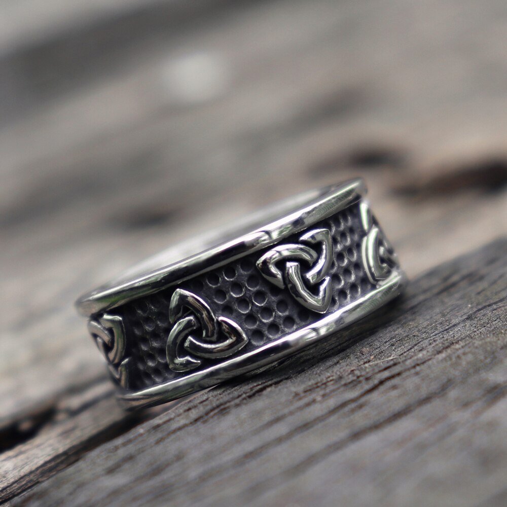 Viking-bague-n-ud-celtique-en-acier-inoxydable-pour-hommes-bague-de-mariage-Trinity-nordique-bijoux