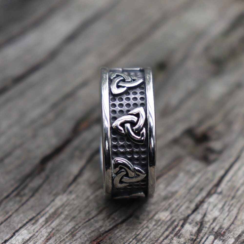 Viking-bague-n-ud-celtique-en-acier-inoxydable-pour-hommes-bague-de-mariage-Trinity-nordique-bijoux