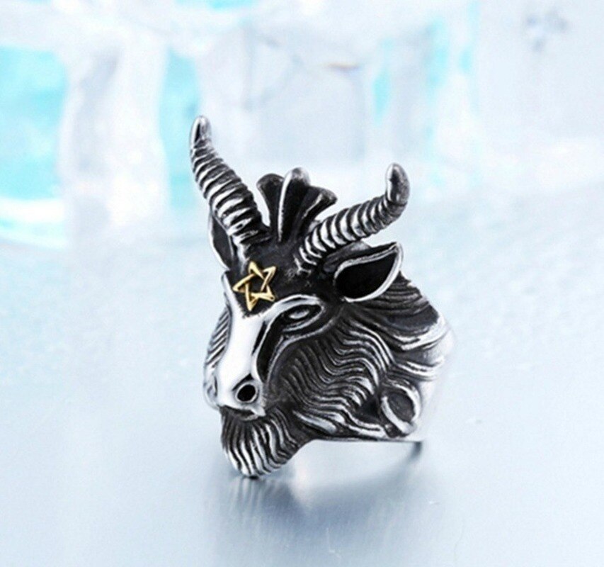 Bague baphomet