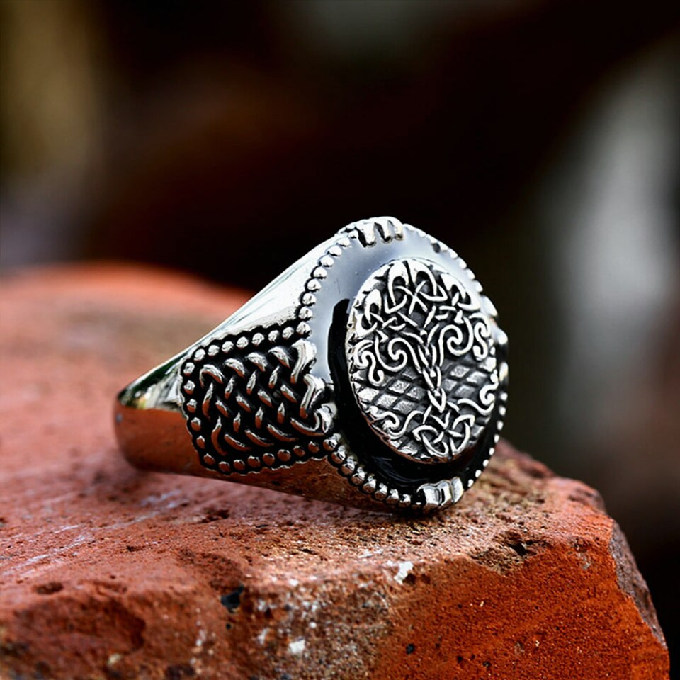 Bague-arbre-de-vie-Viking-en-acier-inoxydable-pour-hommes-motard-punk-vintage-n-ud-celtique