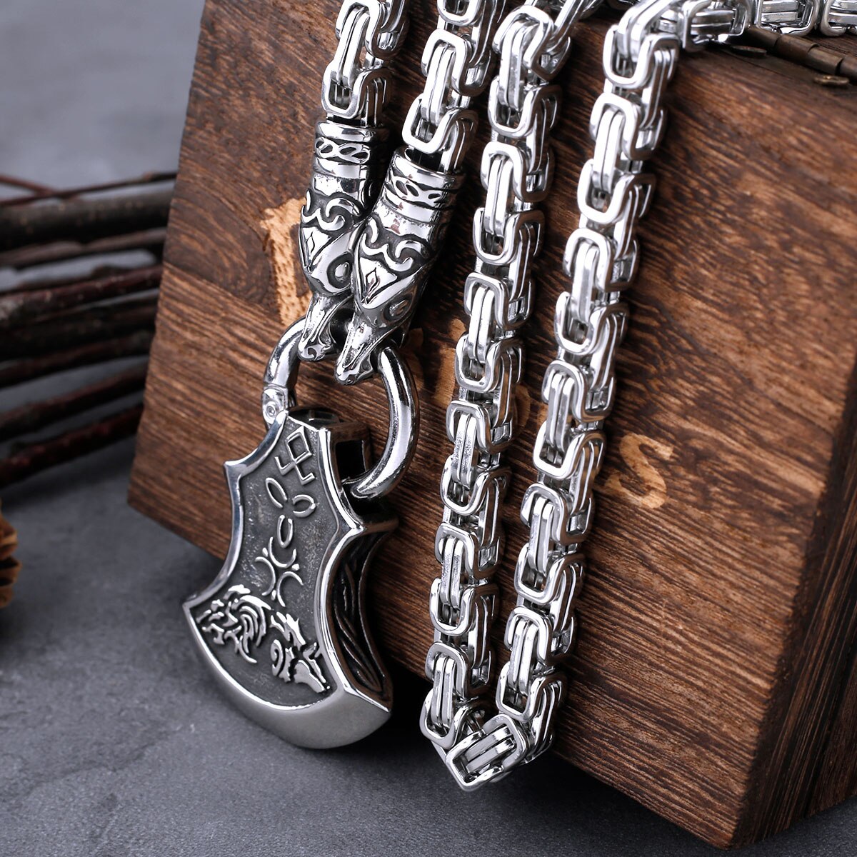 Collier Viking - Amulette Tête de Hache