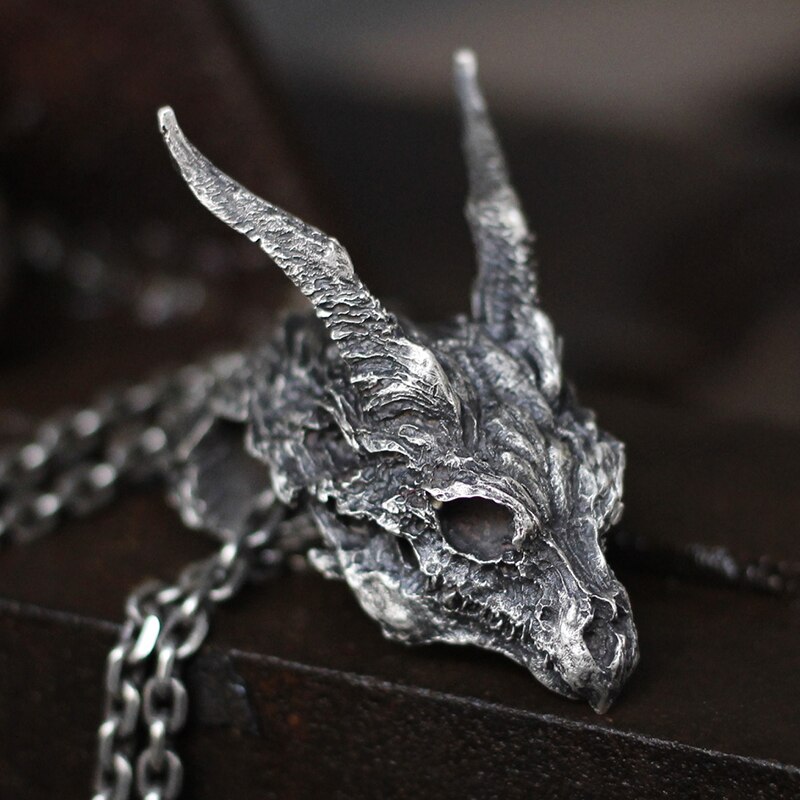 EYHIMD-pendentif-Vintage-cr-ne-de-Dragon-mal-fique-en-acier-inoxydable-316L-bijoux-de-motard