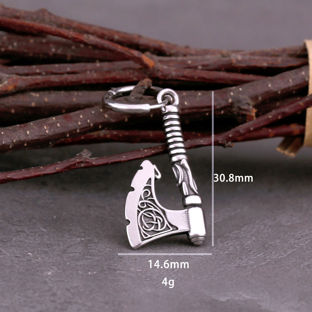 Boucles-d-Oreilles-Pendantes-Hip-Hop-Punk-Viking-Axe-Amulette-Rune-Noeud-Celtique-Accessoires-Rock-Biker