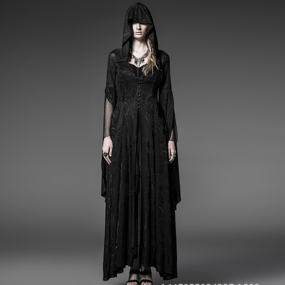 Robe-Gothique-Capuche-pour-Femme-Costume-d-Halloween-Cosplay-Col-Slim-Fit-Automne-Hiver-2023