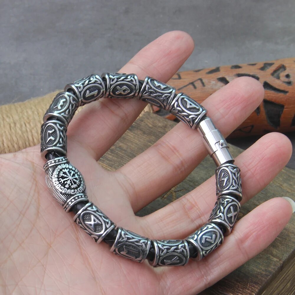 Bracelet-runes-en-acier-inoxydable-pour-hommes-perles-rune-viking-breloque-la-mode-bo-te-en