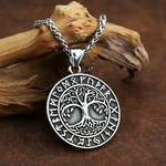 Collier-pendentif-Vintage-Viking-arbre-de-vie-en-acier-inoxydable-pour-hommes-Punk-Hip-Hop-Culture