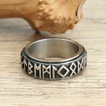 Bague-nordique-Vintage-Odin-Viking-Rune-pour-hommes-et-femmes-bague-rotative-en-acier-inoxydable-316L