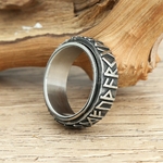 Bague-nordique-Vintage-Odin-Viking-Rune-pour-hommes-et-femmes-bague-rotative-en-acier-inoxydable-316L