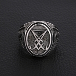 Bague-gothique-Lucifer-catan-pour-hommes-et-femmes-anneau-de-motard-Punk-en-acier-inoxydable-bijoux