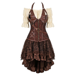 Robe-Corset-Steampunk-Costume-Cosplay-d-Halloween