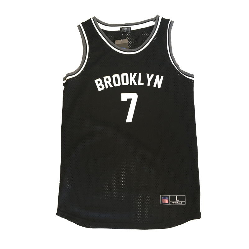 Black mesh jersey top, Brooklyn