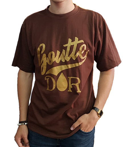 Hollyhood Capital brown printed Goutte D\'or t-shirt