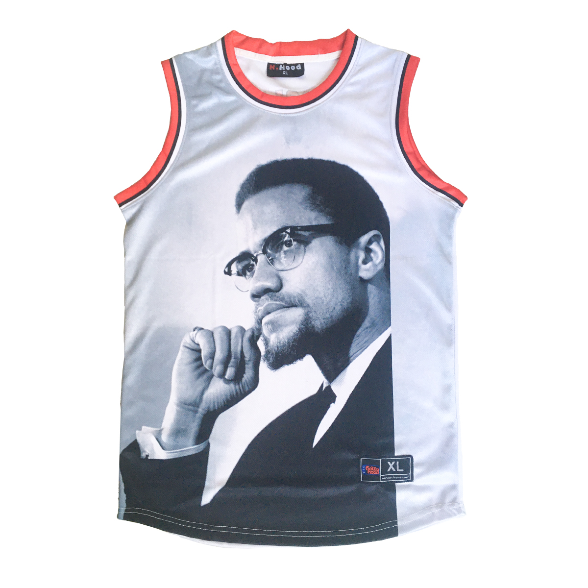 Mens Jersey sleeveless top (Malcolm X)