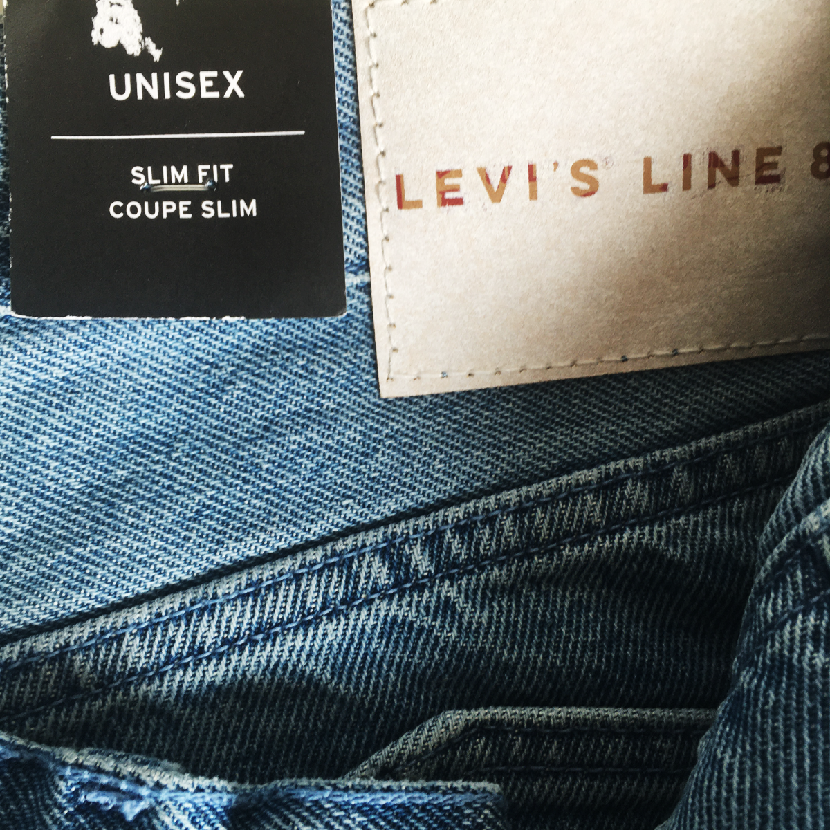 Levis Line 8 cropped blue jean 11