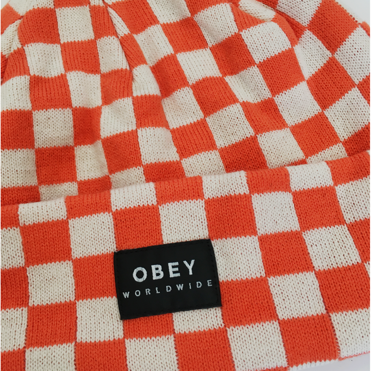 Obey orange checker 2