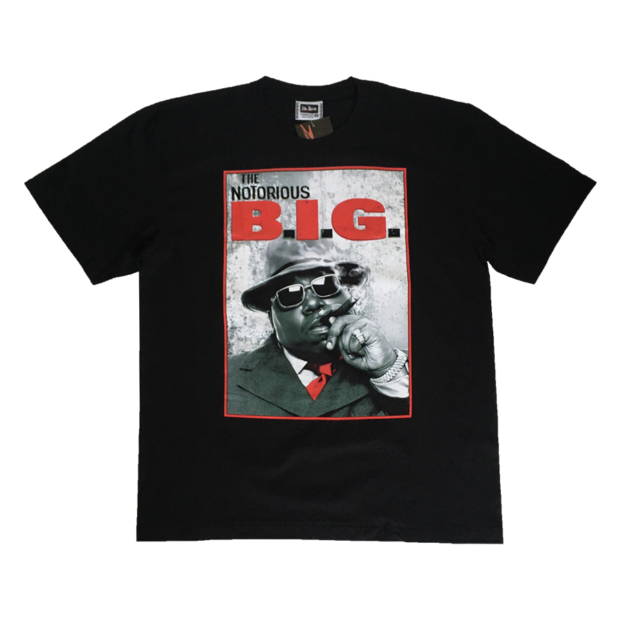 Notorious B.I.G black cotton print t-shirt (2XL)
